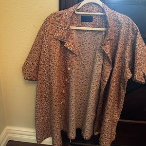 David Donahue Short Sleeve button-up